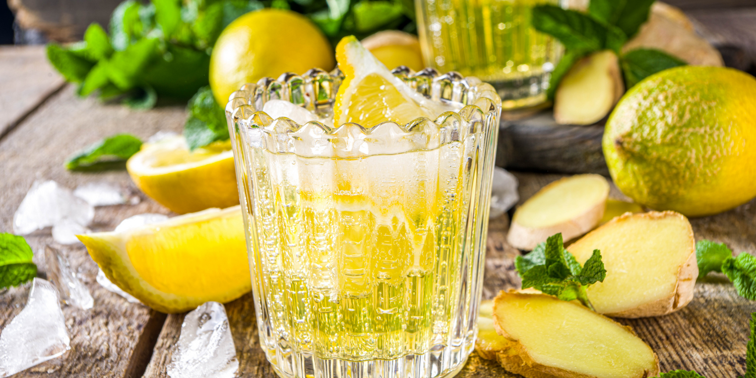 Ingwer Shot Limonade mit Ingwer Shot Pulver